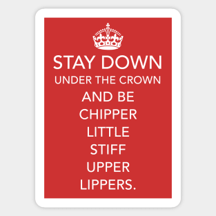 The CROWN gets you down Sticker